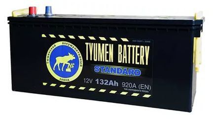Тюмень 6СТ-132L Standard 6CT132L 132А/ч-12V ст EN960 европейские прямая 513x189x230