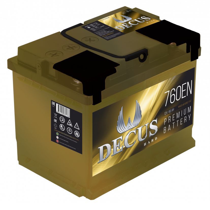 Decus Hard 77А/ч-12V ст EN850 европейские обратная 278x175x190