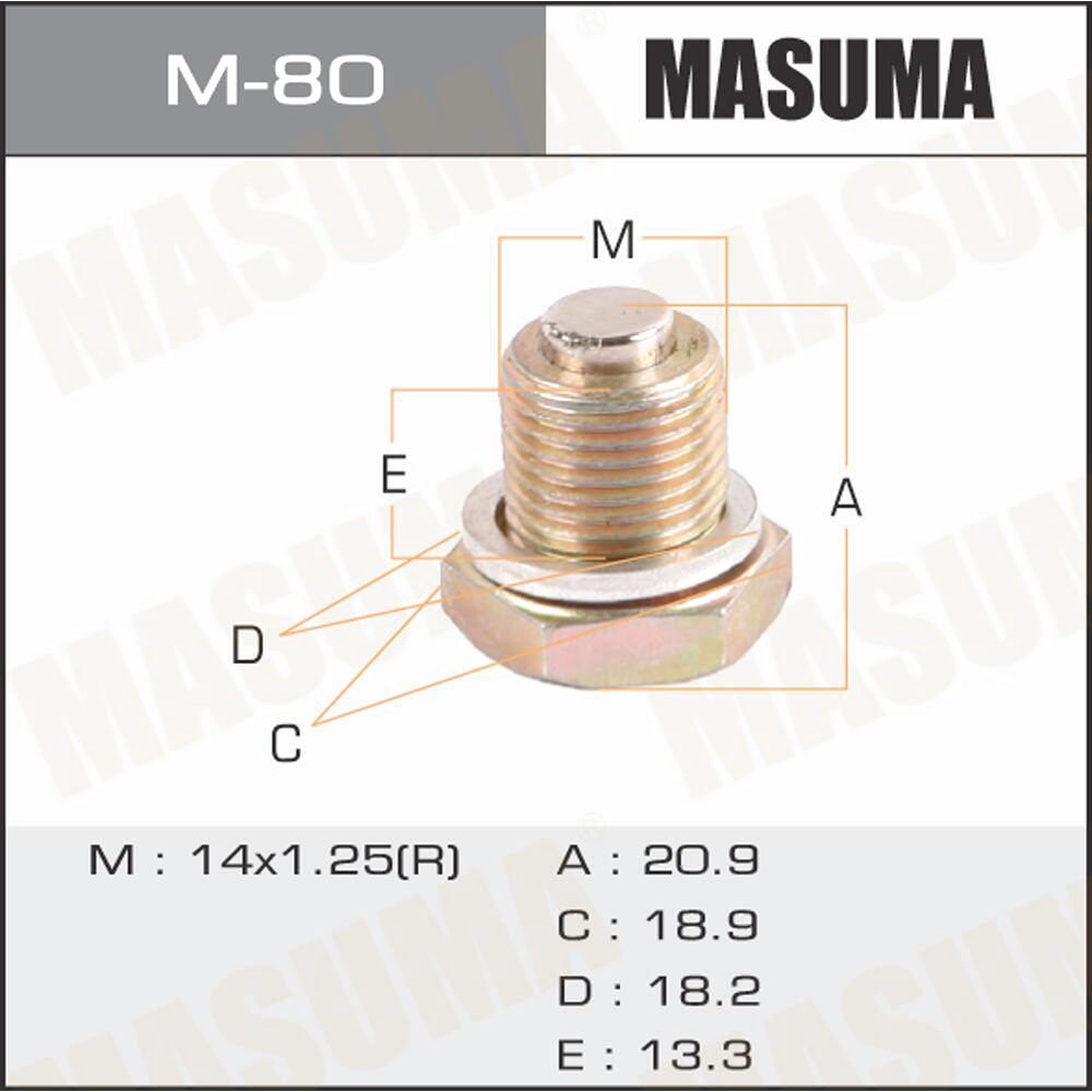 Masuma M80 болт маслосливной Renault
